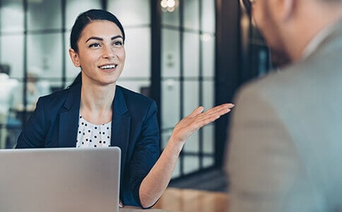 Two People Using Effective Interviewing