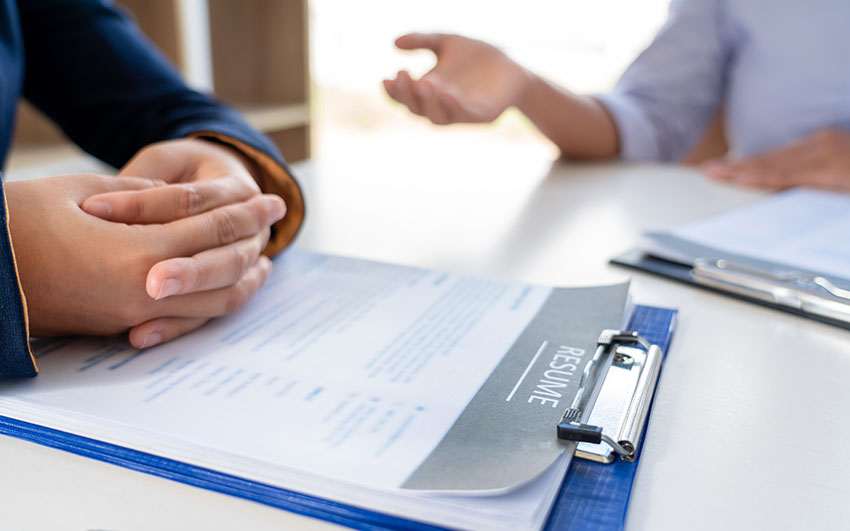 interviewers focusing on resume and credentials in an attempt to predict candidate success